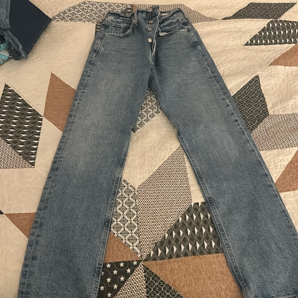 citizens of humanity premium vintage sabine size 23 medium wash straight leg jea